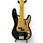 Used Fender Vintera 50s Precision Black and Gold Electric Bass Guitar