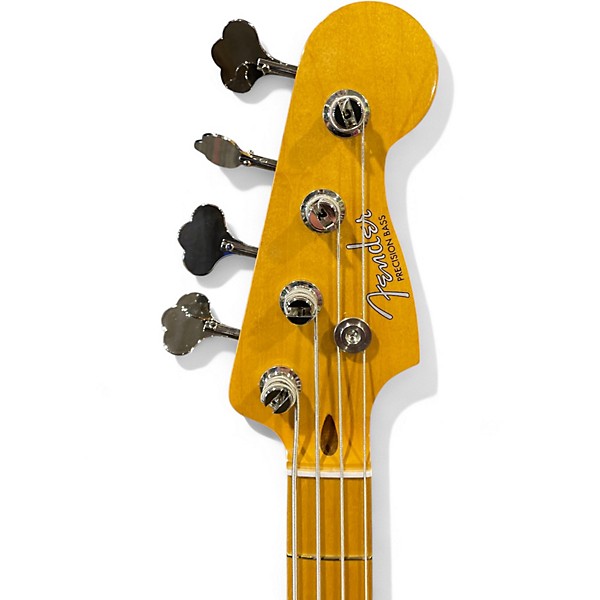 Used Fender Vintera 50s Precision Black and Gold Electric Bass Guitar