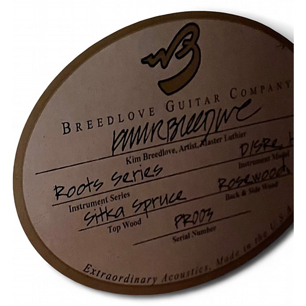 Used Breedlove Roots Series D/SRE H NATURAL Acoustic Electric Guitar