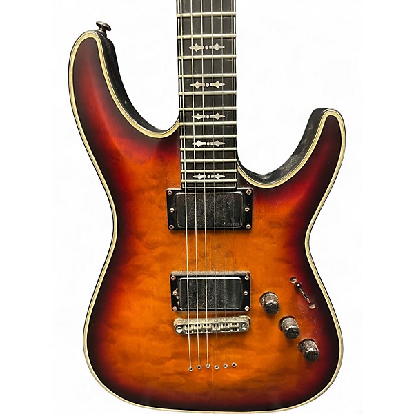 Used Schecter Guitar Research DIAMOND SERIES C-1 SUNBURST Solid Body Electric Guitar