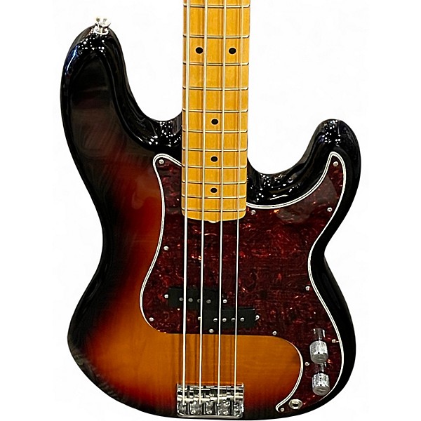 Used Fender American Professional II Precision Bass 2 Tone Sunburst Electric Bass Guitar