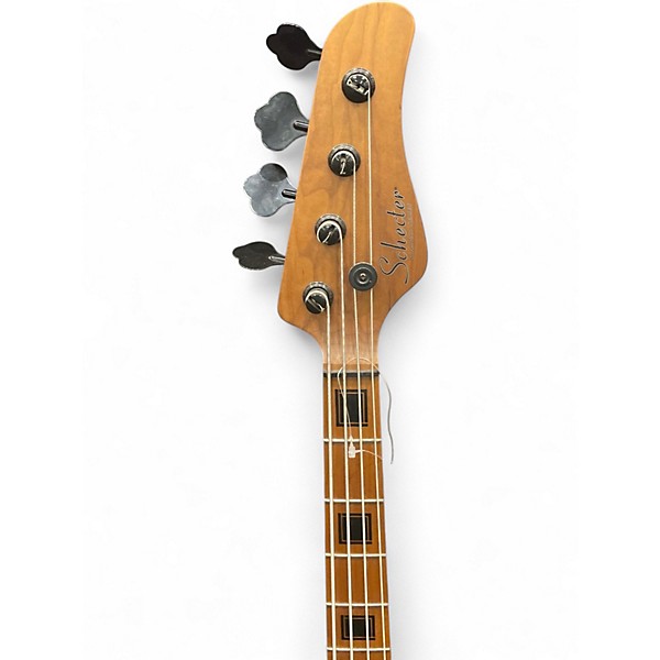 Used Schecter Guitar Research J-4 Exotic Faded Vintage Sunburst Electric Bass Guitar