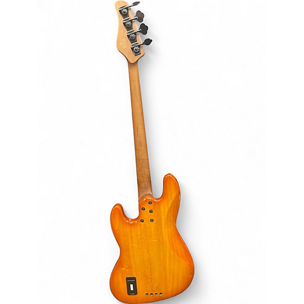 Used Schecter Guitar Research J-4 Exotic Faded Vintage Sunburst Electric Bass Guitar