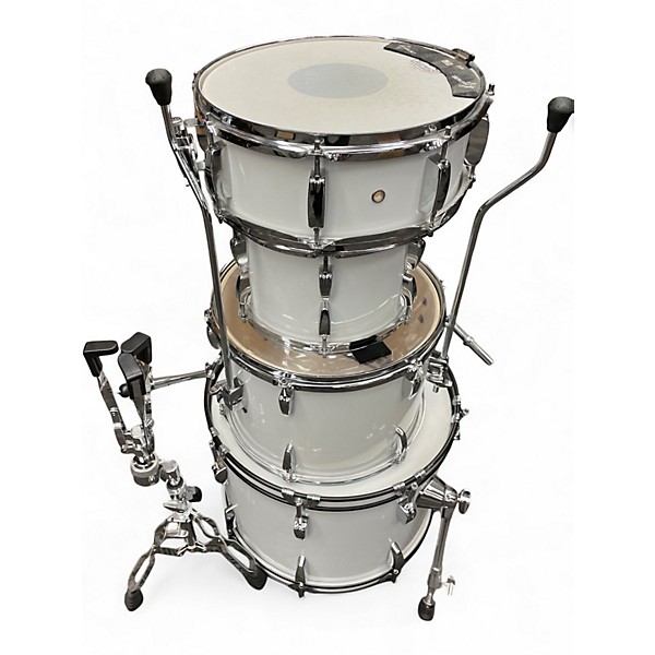 Used Pearl 4 Piece ROADSHOW White Drum Kit
