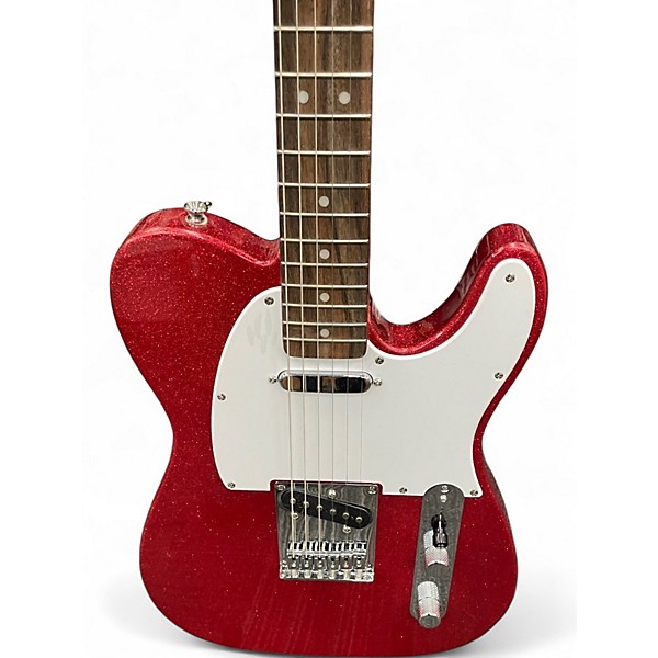 Used Squier FSR Bullet Tele Red Sparkle Solid Body Electric Guitar