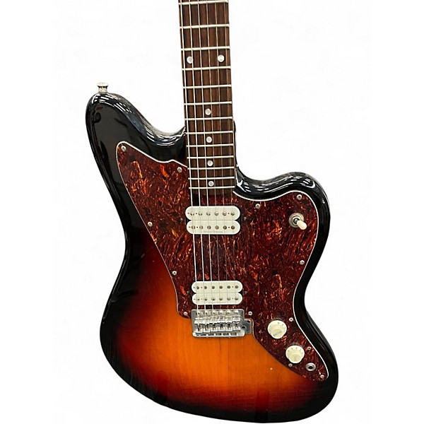 Used Squier Standard Jagmaster 3 Tone Sunburst Solid Body Electric Guitar