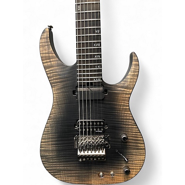 Used Schecter Guitar Research mach 7 frs sustainiac Trans Gray Solid Body Electric Guitar