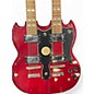 Used Epiphone G1275 Double Neck Crimson Red Trans Solid Body Electric Guitar
