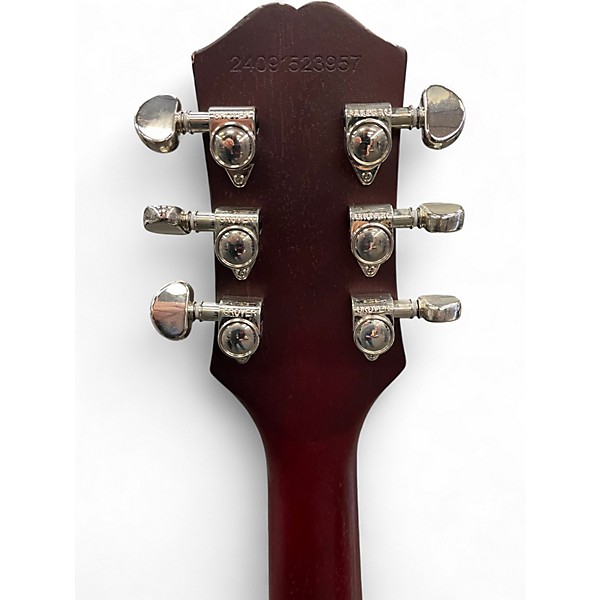 Used Epiphone LES PAUL TRAD PRO IV Satin Red Solid Body Electric Guitar