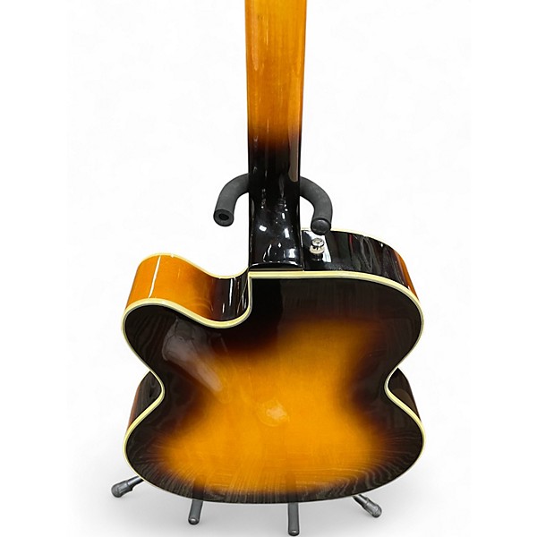 Used Guild X155 2 Tone Sunburst Hollow Body Electric Guitar