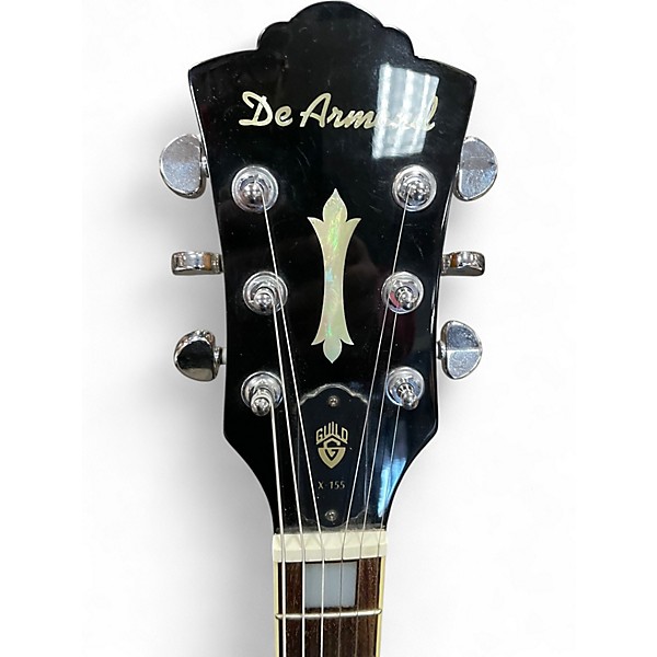 Used Guild X155 2 Tone Sunburst Hollow Body Electric Guitar