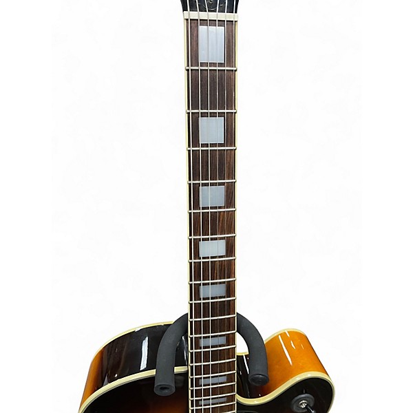 Used Guild X155 2 Tone Sunburst Hollow Body Electric Guitar