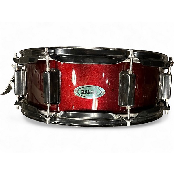 Used Verve 5 Piece 5PC DRUM SET WITH CYMBALS WINE RED Drum Kit