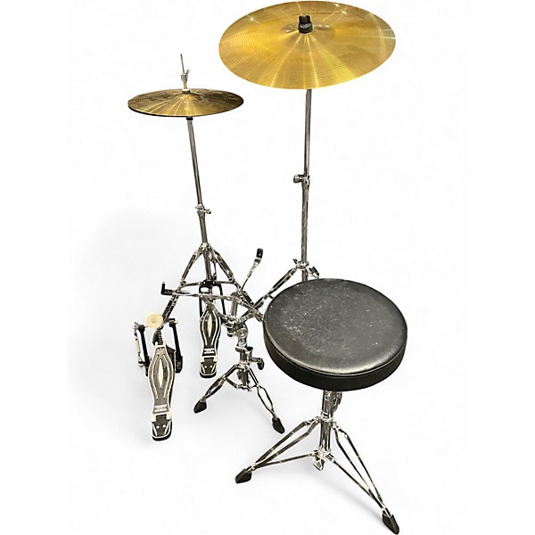 Used Verve 5 Piece 5PC DRUM SET WITH CYMBALS WINE RED Drum Kit