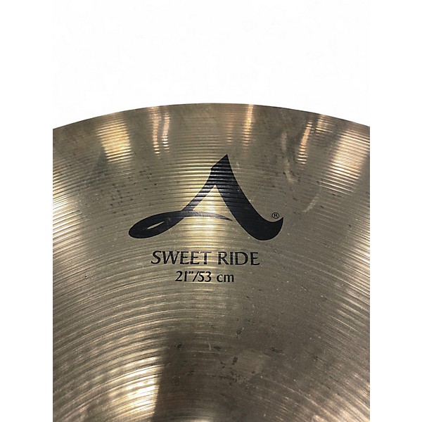 Used Zildjian 21in A Series Sweet Ride Cymbal