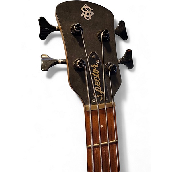 Used Spector NS-2J Purple Quilt Electric Bass Guitar