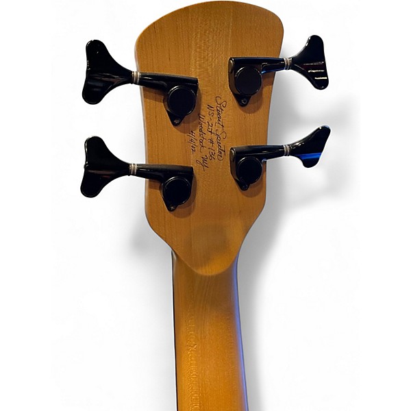 Used Spector NS-2J Purple Quilt Electric Bass Guitar