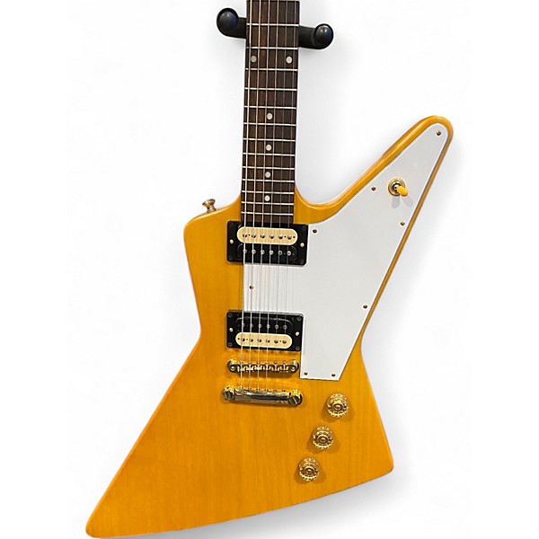 Used 2024 Epiphone Korina 1958 Explorer Natural Solid Body Electric Guitar