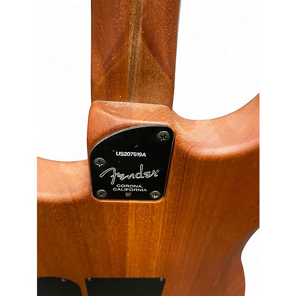 Used Fender American Acoustasonic Stratocaster Black Acoustic Electric Guitar