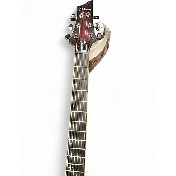 Used Schecter Guitar Research Banshee Crimson Red Burst Solid Body Electric Guitar