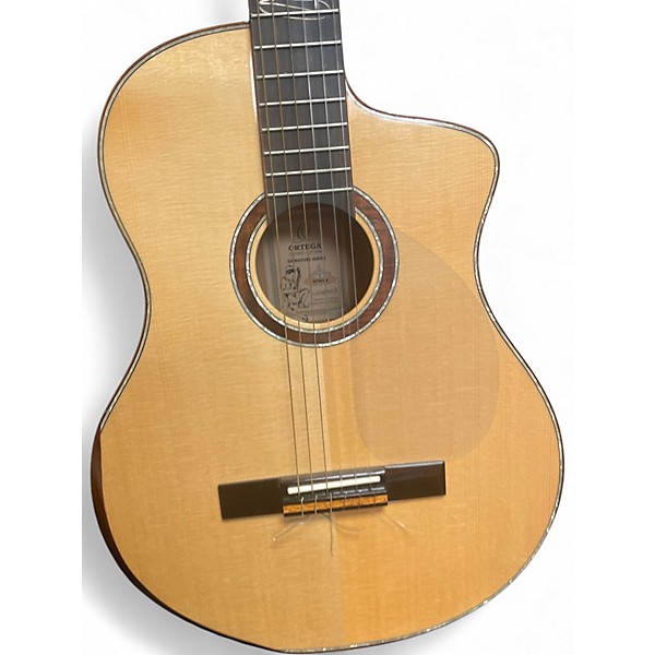 Used Ortega BYWSM Natural Classical Acoustic Electric Guitar