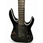 Used Jackson js22-7 DKA HT BLACK WITH WHITE BINDING Solid Body Electric Guitar