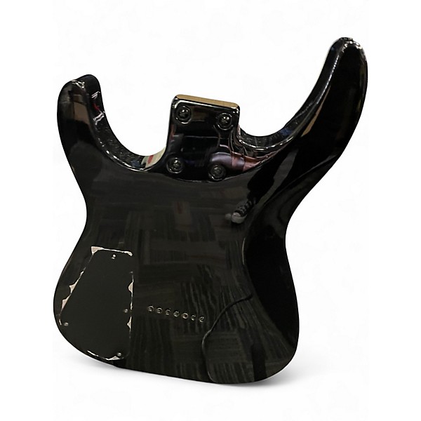 Used Jackson js22-7 DKA HT BLACK WITH WHITE BINDING Solid Body Electric Guitar