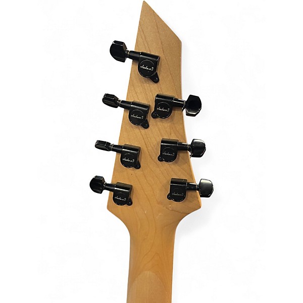 Used Jackson js22-7 DKA HT BLACK WITH WHITE BINDING Solid Body Electric Guitar