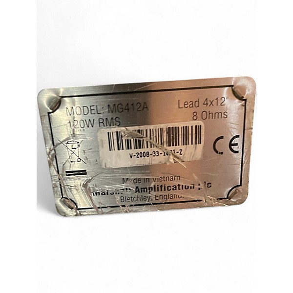 Used Marshall MG412A 4x12 120W Angle Guitar Cabinet