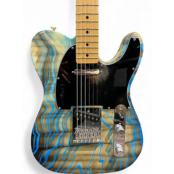 Used Fender Standard Telecaster Swirl Blue Solid Body Electric Guitar