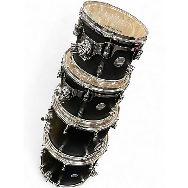 Used PDP by DW 6 Piece Concept Series Matte Black Drum Kit