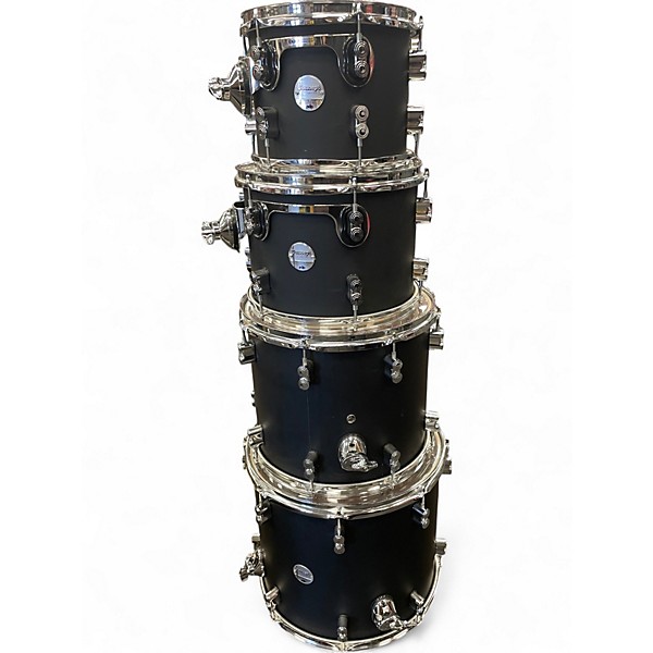 Used PDP by DW 6 Piece Concept Series Matte Black Drum Kit