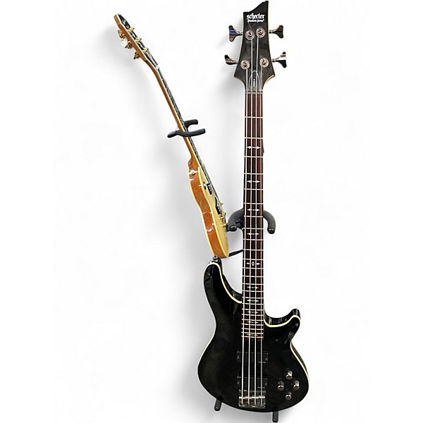 Used Schecter Guitar Research Omen 4 String Black Electric Bass Guitar