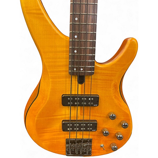 Used Yamaha TRBX604 MATTE AMBER Electric Bass Guitar