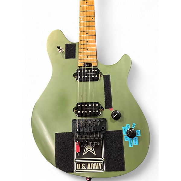 Used EVH Wolfgang Standard MATTE GREEN Solid Body Electric Guitar