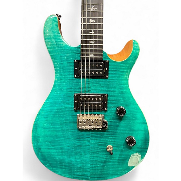 Used PRS SE CE24 Turquoise Solid Body Electric Guitar