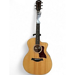 Used Taylor 214CE Deluxe Natural Acoustic Electric Guitar