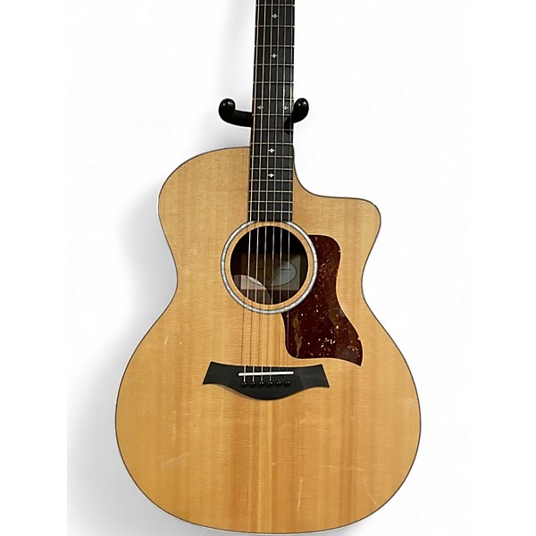 Used Taylor 214CE Deluxe Natural Acoustic Electric Guitar