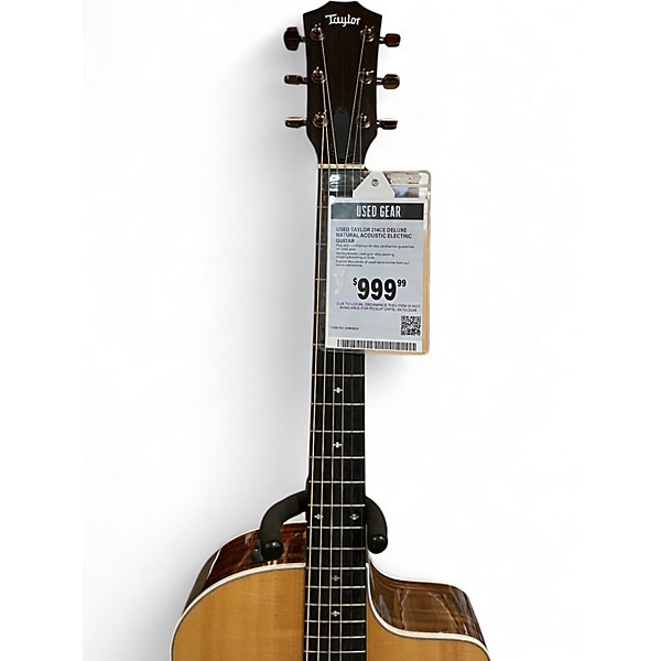 Used Taylor 214CE Deluxe Natural Acoustic Electric Guitar