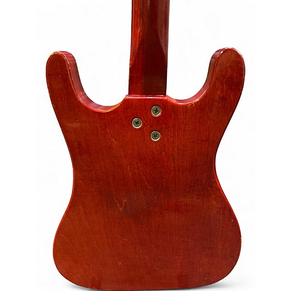 Vintage 1960s Silvertone 1410 Red Solid Body Electric Guitar