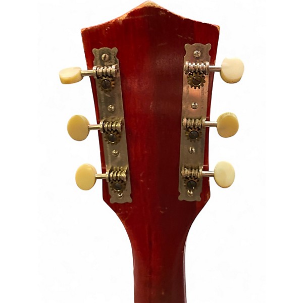 Vintage 1960s Silvertone 1410 Red Solid Body Electric Guitar