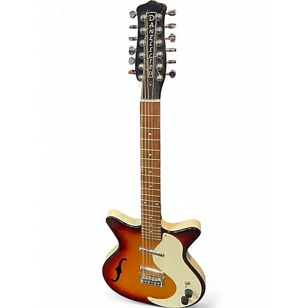 Used Danelectro Vintage 12 Tobacco Burst Hollow Body Electric Guitar