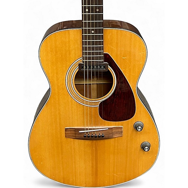 Vintage 1970s Yamaha FG110E Natural Acoustic Electric Guitar