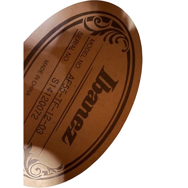 Used Ibanez AF55TF 2 Tone Sunburst Hollow Body Electric Guitar