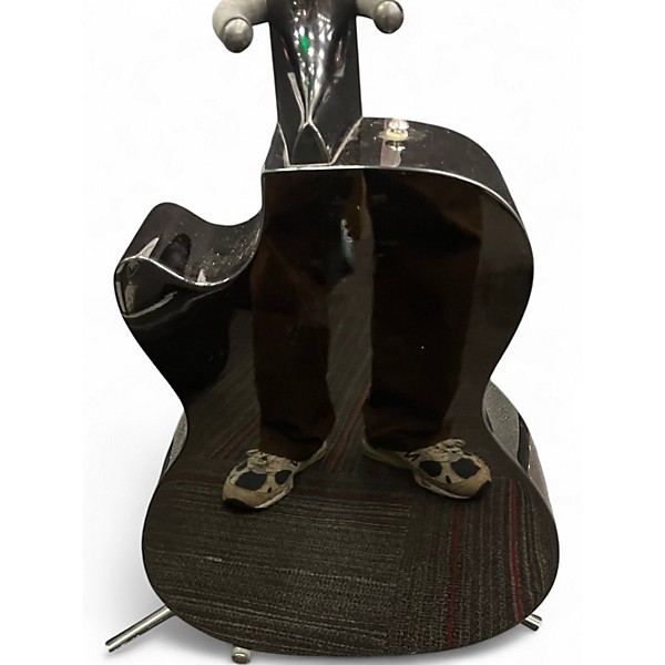 Used Fender CB60SCE Black Acoustic Bass Guitar