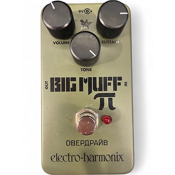 Used Electro-Harmonix Green Russian Big Muff Pi Fuzz Effect Pedal