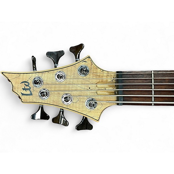 Used ESP LTD B206SM 6 String Natural Electric Bass Guitar