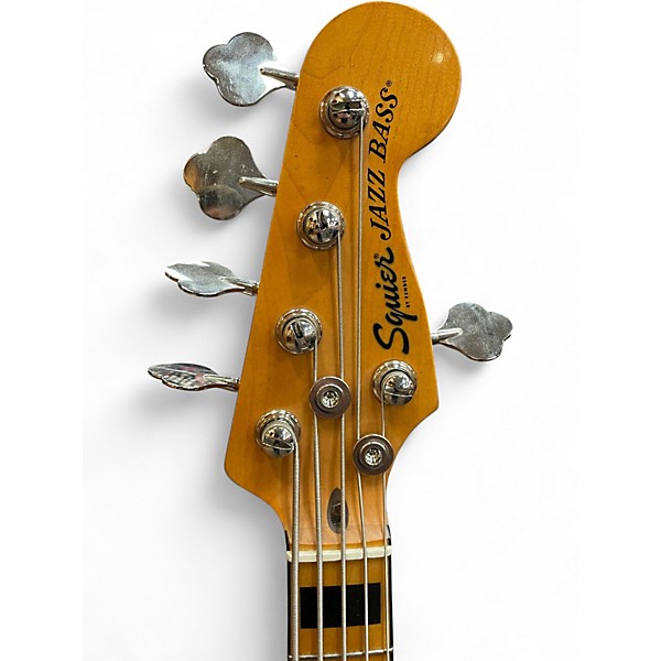 Used Squier Classic Vibe 70s Jazz Bass V Black Electric Bass Guitar