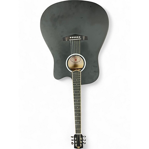 Used Vangoa BASICVGE1 Black Acoustic Electric Guitar