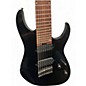 Used Ibanez RGMS8 Black Solid Body Electric Guitar